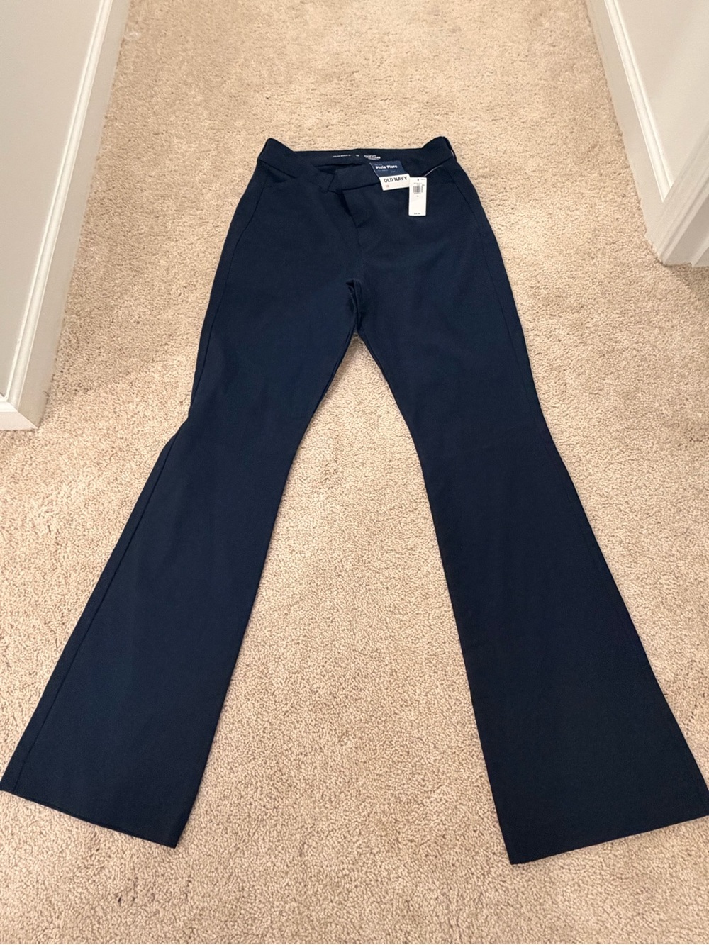 Old Navy Pixie Flare Navy Flare Pants